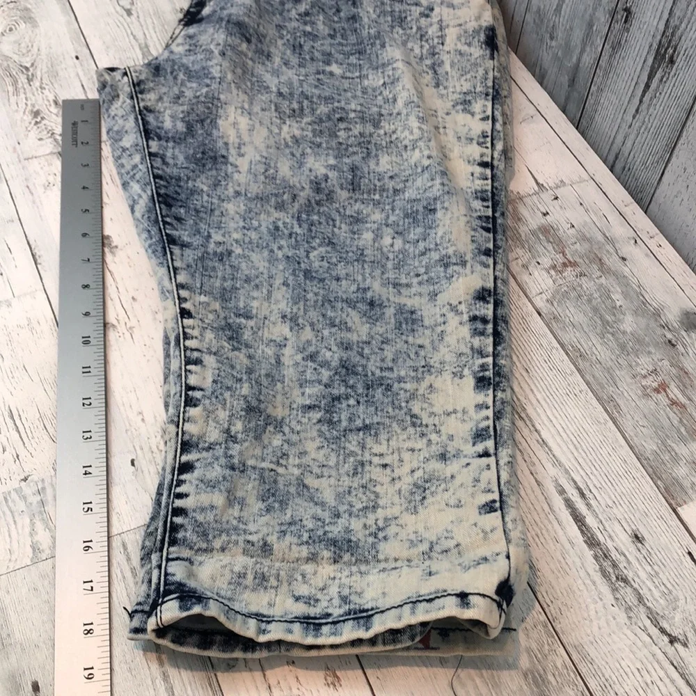 DAZL American Flag Acid Wash Long Line Bermuda Shorts NWT 20